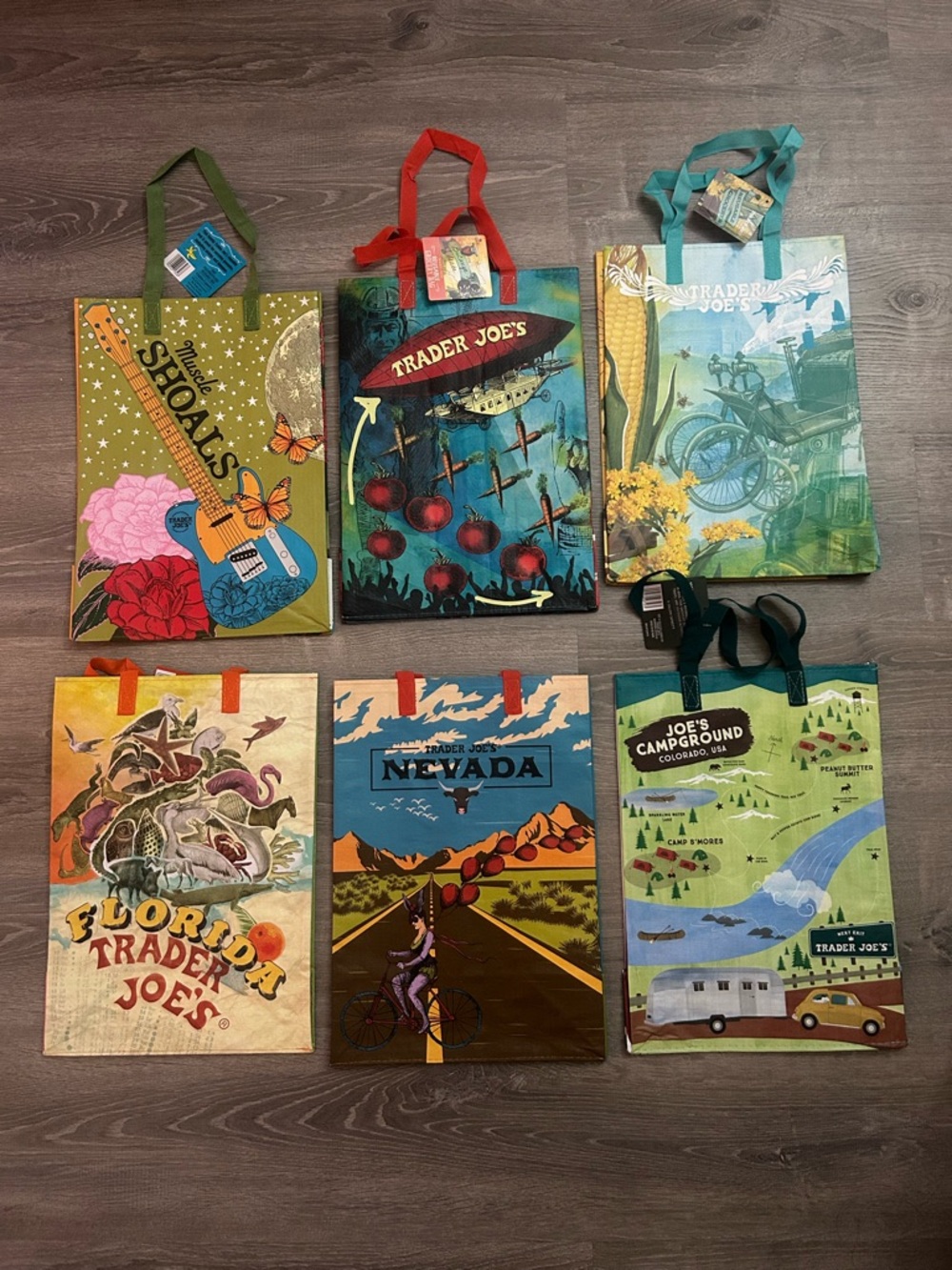New Trader Joe's 6 bags Alabama, Ohio, Nebraska, Florida, Nevada & Colorado